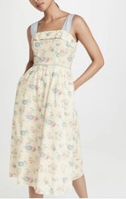 LoveShackFancy Women Midi Carmine Dress.  Size 00 $345