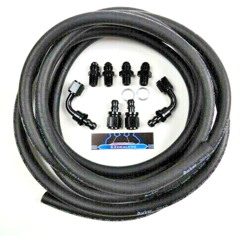 Transmission Cooler Lines For Duramax LB7 LLY 6.6L - Heavy Duty Metal Hose Set