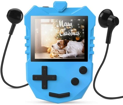 AGPTEK MP3 Player for Kids Gifts 8GB Support FM Radio and Voice Recording BLUE