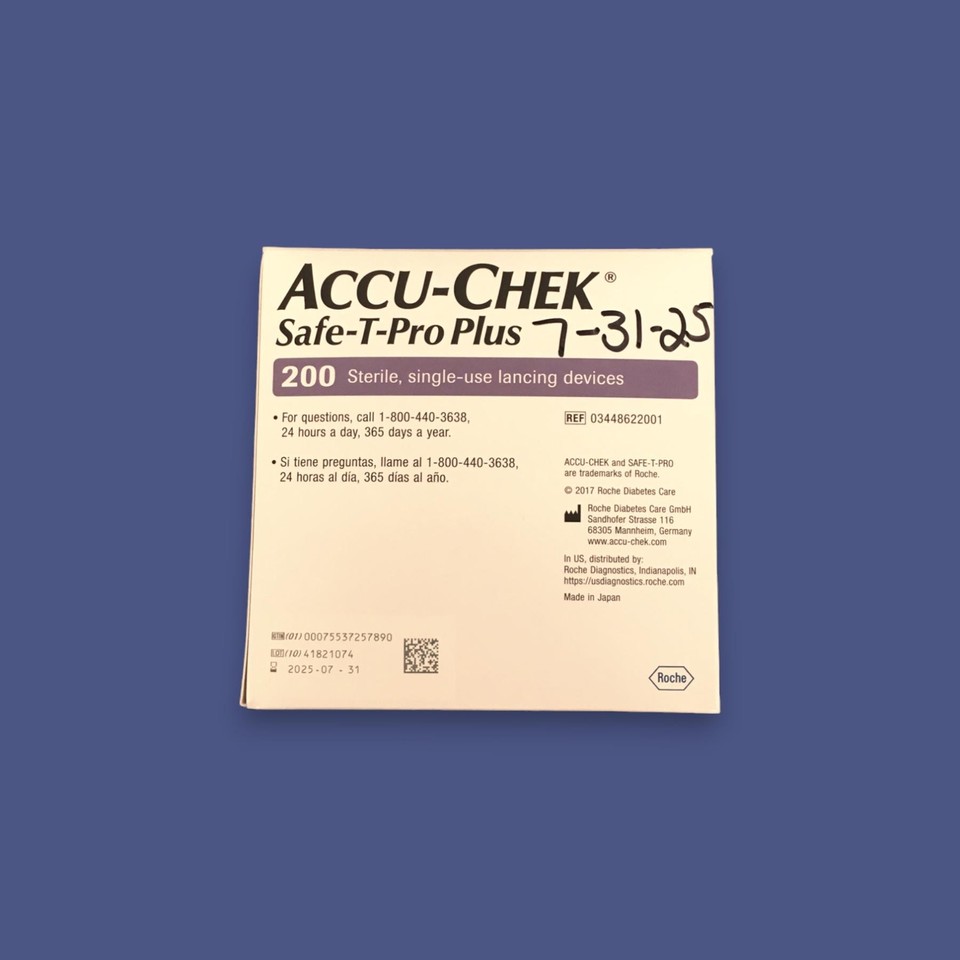Roche ACCUCHEK SAFETPRO PLUS CoaguChek XS PT/INR Adjustable Lancets