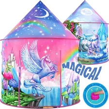 Unicorn Sparkle Play Tent with Magical Unicorn Sounds Captivating Pop Up Tent