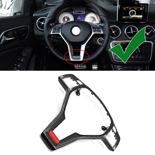 Steering Wheel Frame Cover Trim Fits Mercedes-Benz W117 CLA45 C218 2012-2014 - Picture 10 of 11