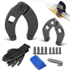 Adjustable Gland Nut Wrench - 2pcs Hydraulic Cylinder Spanner Wrench Set with...