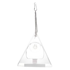 Transparent Bird Feeder Hanging Bowl for Small Birds Indoor Outdoor Use