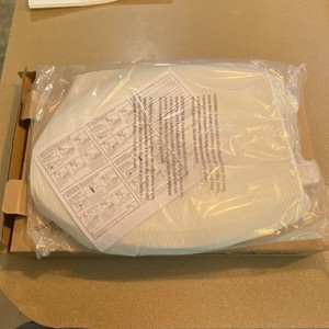 American Standard White Elongated Toilet Seat w/ Hinges & Mounting Hardware