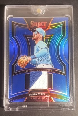 2025 Select Baseball Bobby Witt Jr Blue Prizm Jersey/Patch Team Color Match /49