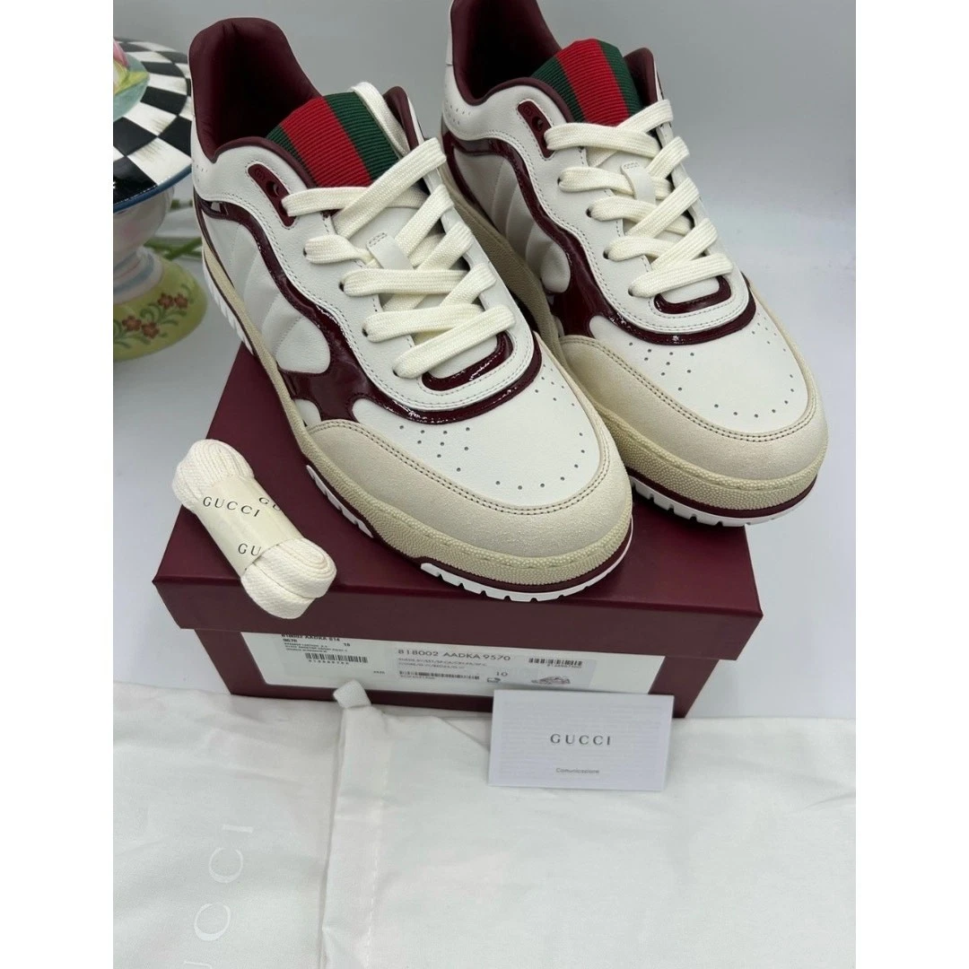 Gucci Leather Upper Red Casual Shoes for Men for sale | eBay
