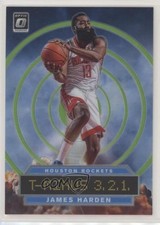 2019 Panini Donruss Optic T-Minus 3 2 1 Lime Green Prizm 15/149 James Harden 8d2