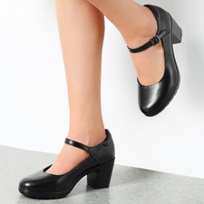 Women Mary Jane Round Toe Pumps Chunky Arch Support Comfort Work Dress Pumps NEW