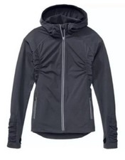 Athleta Half Mile Ruched Full Zip Gray Hoodie Jacket S