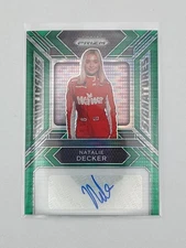 2024 Prizm Sensational Signatures Natalie Decker SS-NDR Green Pulsar Prizm /10