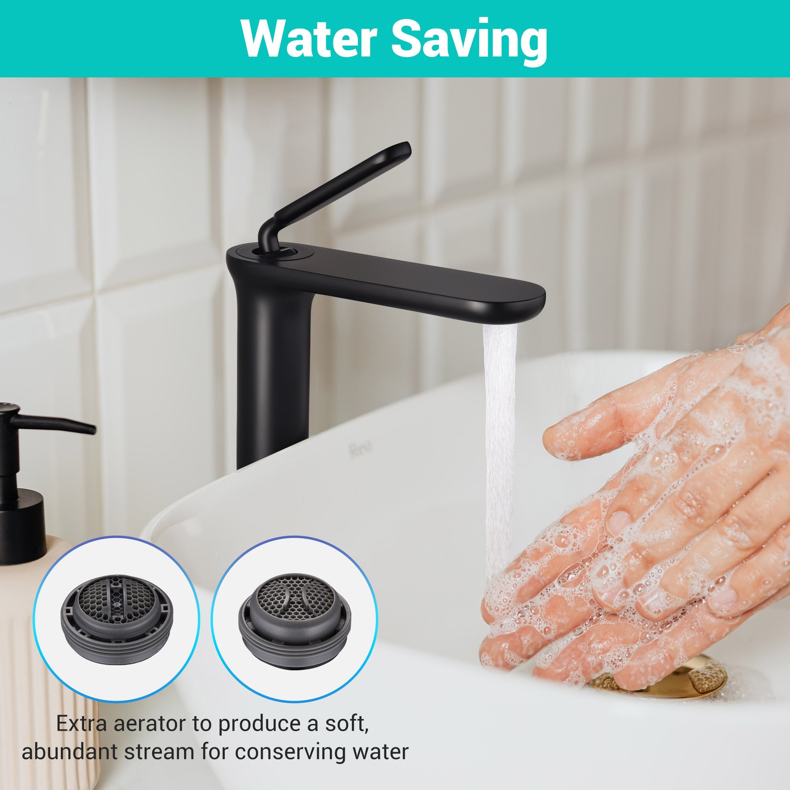 2 Pack Bathroom Sink Faucet Single Hole 1 Handle Lavatory Mixer Tap Matte Black