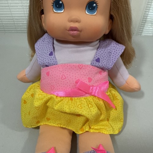 Katie Kiss N Giggle CAP TOYS INC 1993 Vintage PLUSH TOY DOLL Blue Eyes Works - Picture 3 of 21