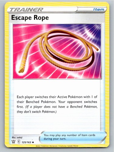 2021 POKEMON ESCAPE ROPE BATTLE STYLES 125/163 UNCOMMON NM A49870 FREE S&H