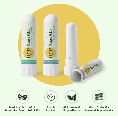 Betterbrand Raspiratory Reset Aromatherapy Stick Trio - SEALED NEW!