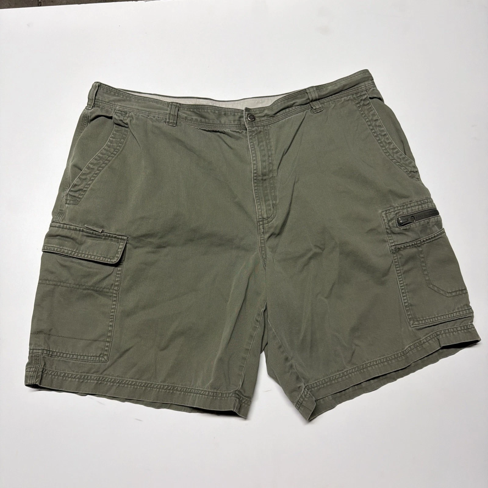 Columbia Cargo Shorts Mens 40 Green Relaxed Fit Outdoor Hiking Pockets Utility