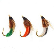 10Pcs Fly Fishing Lure Realistic Scud for Trout Fishing Fly Tying Nymph Hook