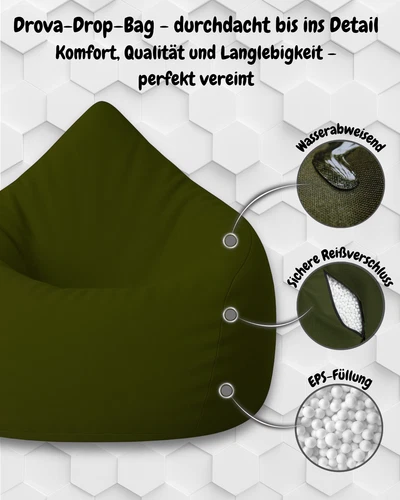 PatchHome Sitzsack XL- Jumbo Sitzkissen Bodenkissen Kinder und Erwachsene - Bild 63 von 203