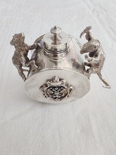 Rare Imperial Russian Inkwell - 1844- 84 Silver Marking
