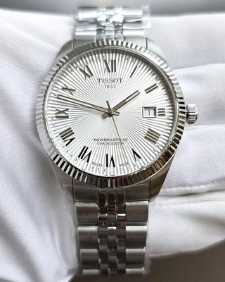 Tissot Silver Stainless Steel Bracelet Watch with Silver Dial‎ automatic TISSOT Gentleman Automatic SS 38MM Silver Dial Men main image 4