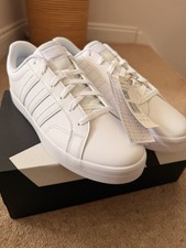 adidas VS PACE 2.0 Men's White Lace-Up Low Top Trainers UK 10 EU 44 2/3