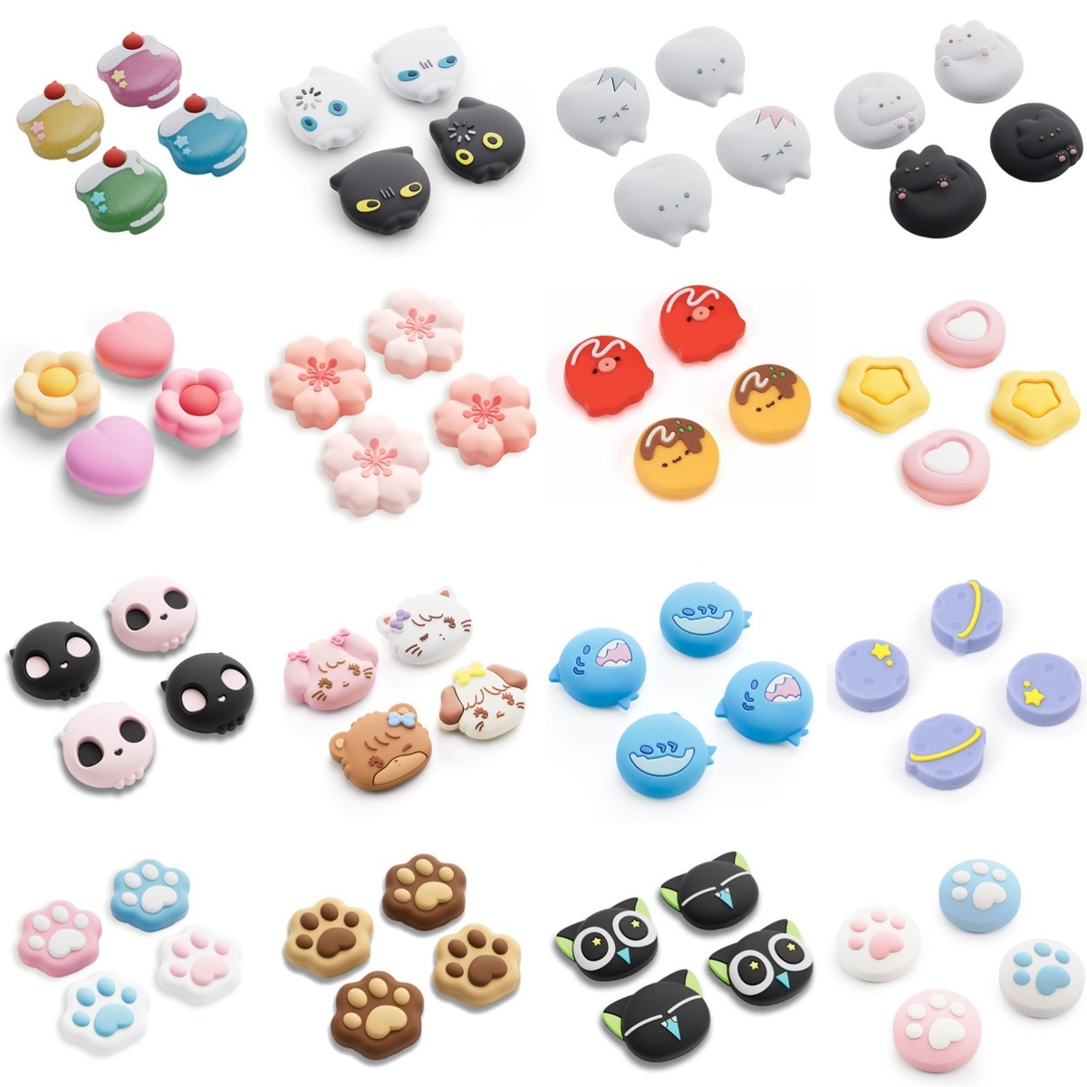 GeekShare 4PCS Joystick Caps for Nintendo Switch 2 (2025) Soft