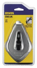 Irwin 1932872 Strait-Line 2 oz Gray Fast Retrieve Chalk Line Reel 100 ft. Yellow
