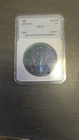 1990 $1 American Silver Eagle  MS70 - Beautiful One Sided Toning