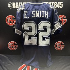 Emmit Smith Autographed Dallas Cowboys NFL Reebok On Field Jersey PSA DNA