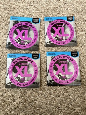 Lot Of 4 D ADDARIO NICKEL WOUND GUITAR STRINGS 9 40 - EXL120BT