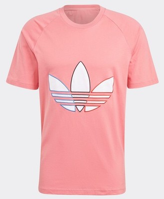 adidas Originals Adicolor Tricolor Trefoil T-Shirt Men s Haze Rose M BNWT GQ8916