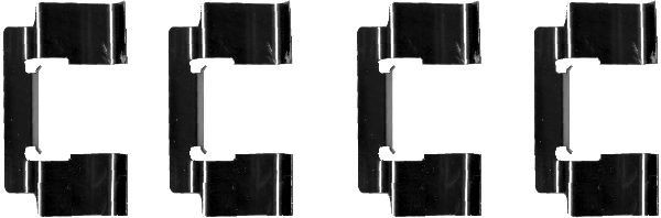 Hella 8DZ 355 202-741 ZubehöRsatz, Scheibenbremsbelag Vorne-image