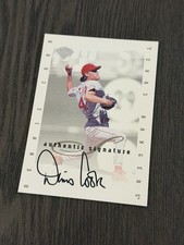 1996 Leaf Signature Series Signatures Update DENNIS COOK Auto Signed Insert Card