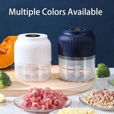 Mini picadora de ajo eléctrica, picadora de alimentos recargable USB, cebolla y verduras