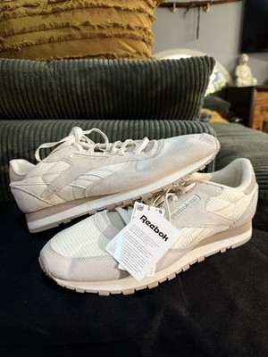 Reebok Classic Leather Chalk/Modern Beige Men's 12.5, Women's 14 Reebok Shoes