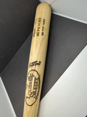 MELVIN NIEVES San Diego Padres GAME USED Louisville Slugger BASEBALL BAT W/ COA - Image 1 of 4