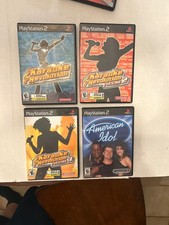 Playstation 2 Lot of 4 Games - Karaoke Revolution 1-2-3 American Idol