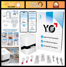 Home Sperm Test Kit FDA Cleared Semen Analysis 97 Accuracy 3 Tests Includ