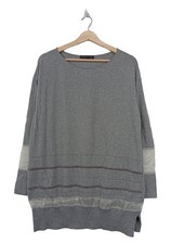 FABIANA FILIPPI Longsleeve Damen Shirt Gr. DE 42 hellgrau Casual-Look