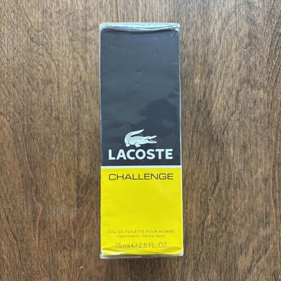 Lacoste Challenge Eau De Toilette Pour Homme 2.5 fl. oz. Sealed - NIP