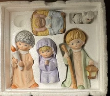 Vintage HOMCO Precious Moments Children Nativity Christmas