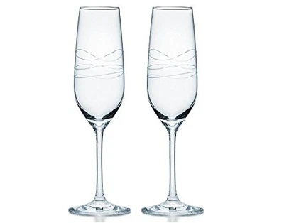 Paire de verres à champagne Tiffany & Co. Cadence 125 ml Japon - Photo 1/3