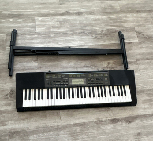 Casio CTK-2080 61-Key Electronic Keyboard Black Speaker with Stand