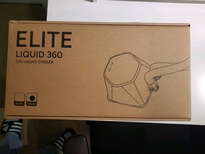 Elite 360 Liquid Cooled 3 Fan CPU Cooler  White