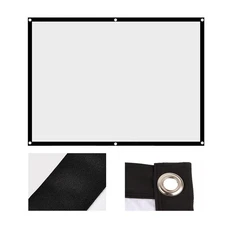 1pc Portable Foldable NOn Crease White Projector Curtain Projection Screen 4:3 (