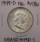 1949-D Franklin Half Dollar AU/BU FBL