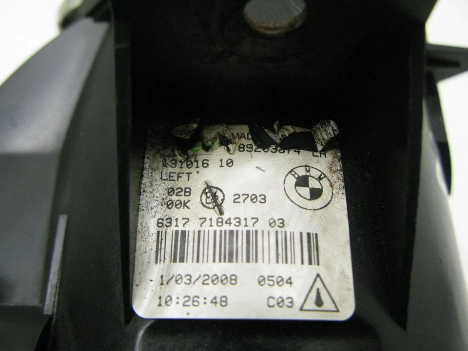 07-10 BMW X5 E70 ПЕРЕДНИЙ ВОДИТЕЛЬ ЛЕВАЯ СТОРОНА ПРОТИВОТУМАННЫЕ ФАРЫ OEM 012522 - Изображение 4 из 4