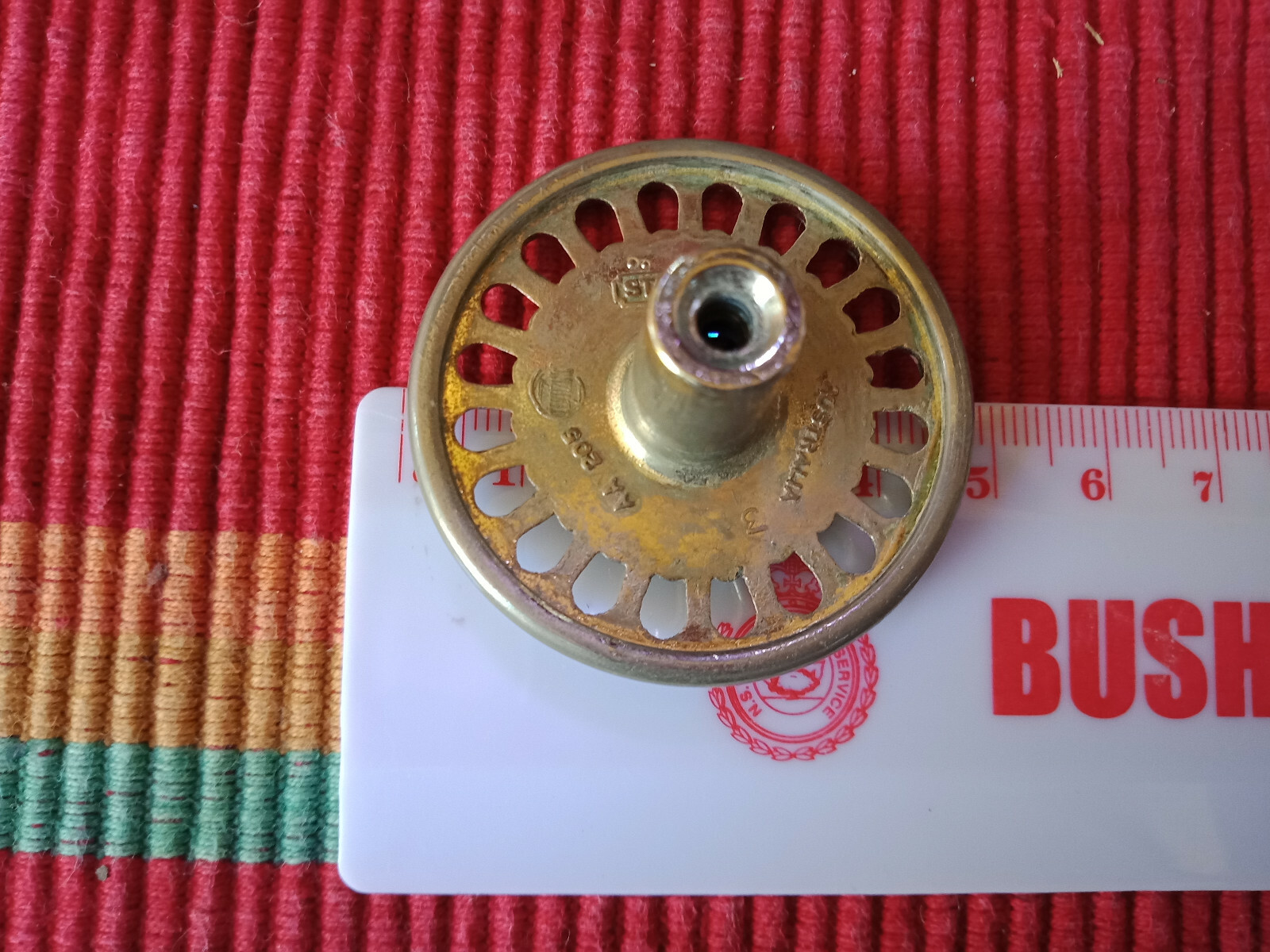 3 Authentic Eames Era/Retro gilded brass furniture handles eBay