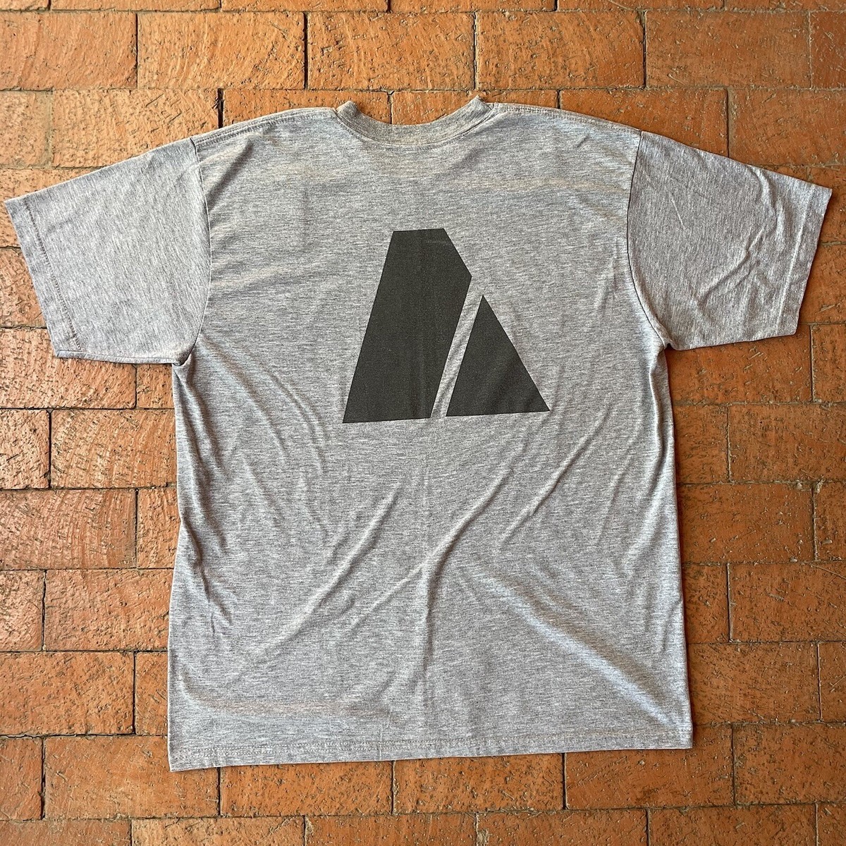 Tee Shirt Homme US Army Gris Militaire - Taille XL - Made In USA Bayside NEUF