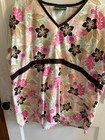 Womens "Ua"Scrub Top Size "Xl" V-Neck Short Sleeve W/Pockets Pink,Brown,Lime,